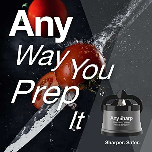 AnySharp Pro Metal Knife Sharpener with Suction, Gunmetal £9.51 @ Amazon