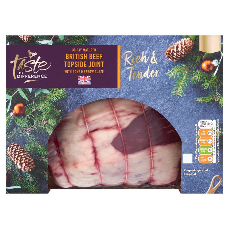 Sainsbury's 30 Day Matured British Beef Topside Joint with Bone Marrow Glaze, Taste the Difference 1.06kg