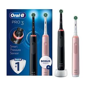 Oral-B Pro 3 3900 Cross Action Electric Toothbrush Duo Pack £64.99 delivered @ Superdrug