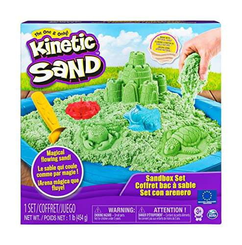 Kinetic Sand Sandcastle Set Non-Toxic Educational and Creative Sensory Play Sand Toys (Boys & Girls Aged 3+) - £6 @ Amazon