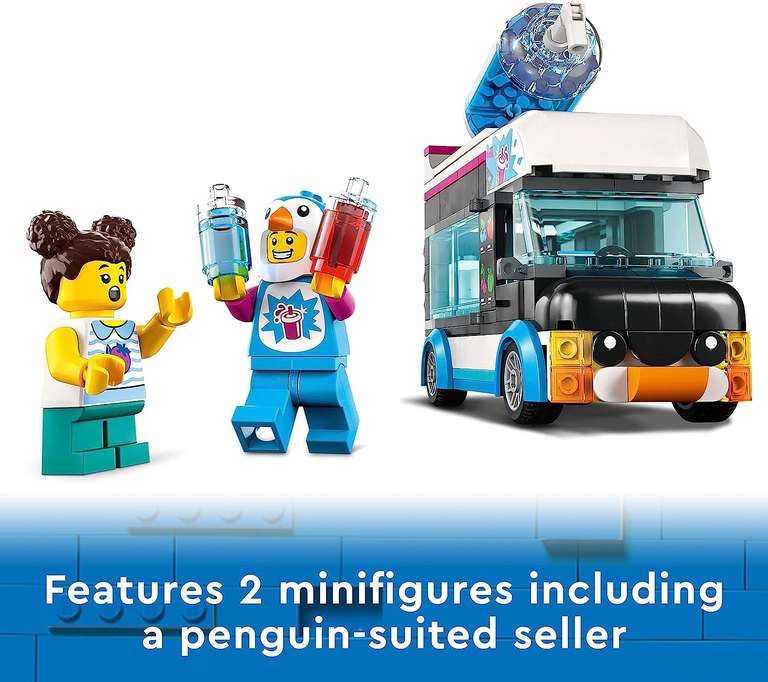 LEGO 60384 City Penguin Slushy Van, Truck W/voucher