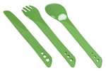 Lifeventure Ellipse Plastic Interlocking Cutlery Set for Camping, Travel & Outdoor