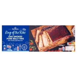 The King Of Ribs Oak Smoked Ribs With Bramley Apple BBQ 1.23kg £7.50 Half Price @ Morrisons