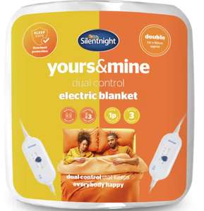 Yours and mine Silent Night dual control electric blanket - king size instore Cardiff St Mellons