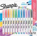 Sharpie S-Note Creative Colouring Highlighter Pens 12 Pack (£6.15 Subscribe & Save)