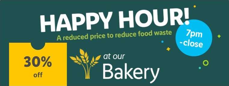 Bakery 30% off Happy Hour from 7pm (30% off all instore bakery prouducts) instore for Lidl + Members @ Lidl