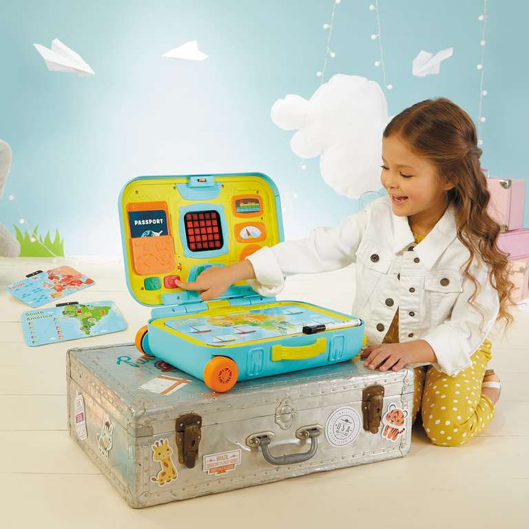 little tikes 657641C Play Learning Activity Suitcase-Interactive and Educational Toy-Includes Maps, Passport