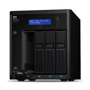 WD 56TB My Cloud PR4100 4-bay NAS - Network Attached Storage Media Server with Transcoding & quad-core CPU, 4GB DDR3L RAM & WD Red drives
