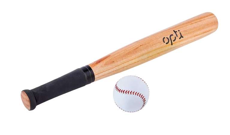 Opti Wooden Baseball Bat and Ball Set, 26 Inch - £10 (Free Click & Collect) @ Argos