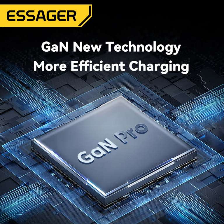 Essager 120W GaN USB Type C Charger QC 4.0 /PD 3.0 / PPS £35.92 delivered, using coupon @ AliExpress / ESSAGER Official Store