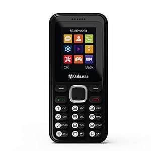 Oakcastle F100 Basic Mobile Phone Unlocked SIM Free, Bluetooth 7-day Battery Life Dual SIM - £14.35 Sold by izilla and Fulfilled by Amazon