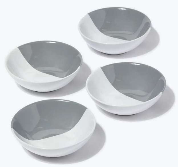 4 Pack Grey Two-Tone Stoneware Cereal Bowls - £4 (Free Click & Collect) @ Matalan