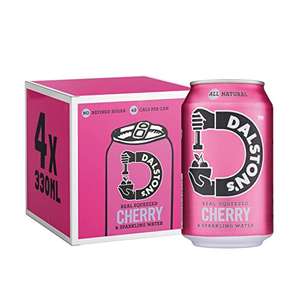 Dalston’s Sparkling Cherry Soda (4 x 330ml) - Real Pressed Cherries & Sparkling Water