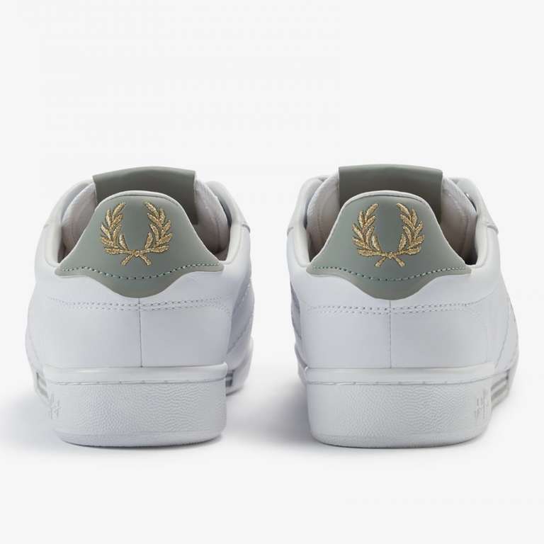 Fred Perry Leather B722 Trainers (Sizes 3-12) - Price When Added to Basket