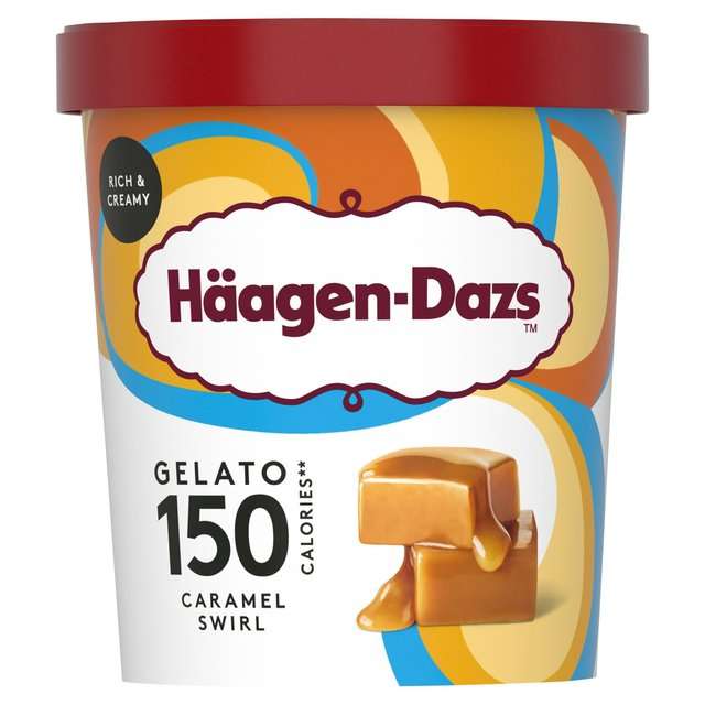 Haagen-Dazs Gelato 150 Calories Caramel Swirl 460ml £2.49 @ Morrisons