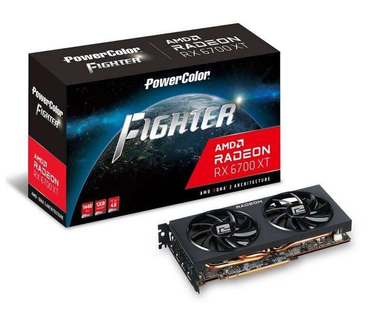 PowerColor Radeon RX 6700 XT 12GB Fighter Graphics Card - £345.12 with code (UK Mainland) delivered @ ebuyer / eBay