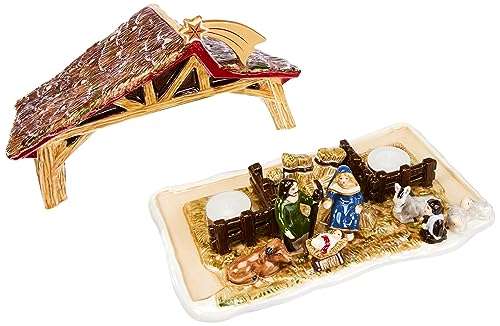 Villeroy & Boch Toy’s Memory Scene, Decorative Nativity Set for Under Your Christmas Tree, Hard-Paste Porcelain, Multi-Coloured
