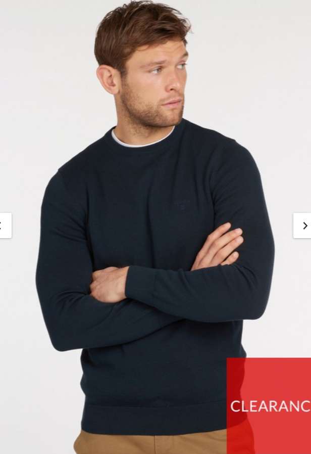 Barbour crew neck jumper navy £30.25 