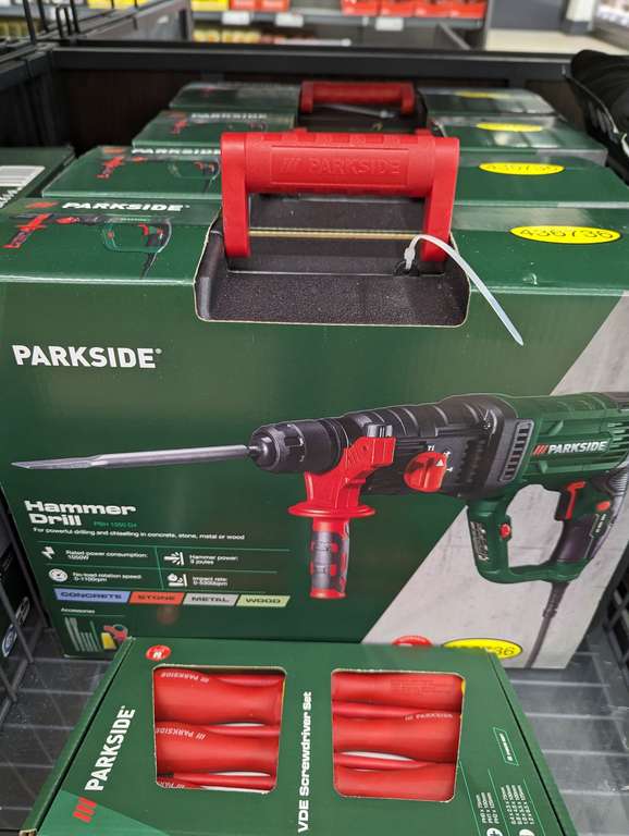 Hammer drill 1050W Parkside drilling and chiselling PBH 1050 - @Lidl Walkergate