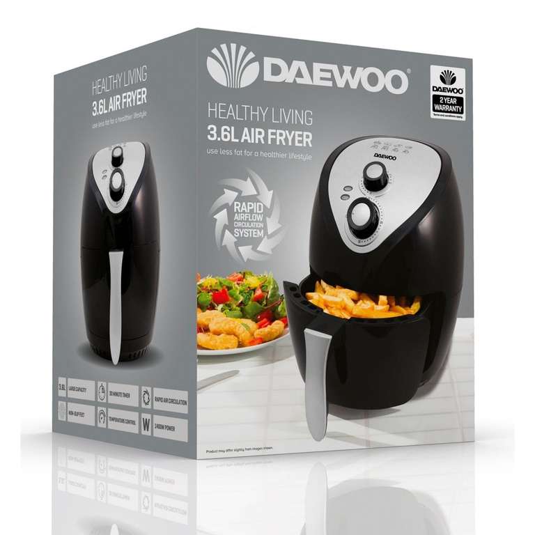 Daewoo airfryer sale - from £44.99 - 3.6L Single Pot Air Fryer @ Daewood Electricals