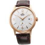 Orient Bambino Automatic White Dial Brown Leather Strap Men’s Watch RA-AP0004S10B