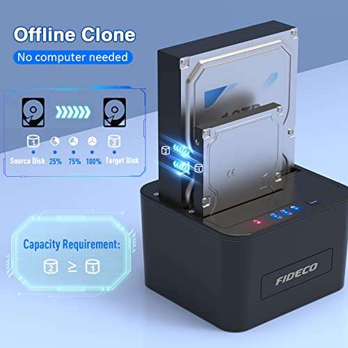 FIDECO hard drive docking station £24.99 Dispatches from Amazon Sold by ShangYunJi
