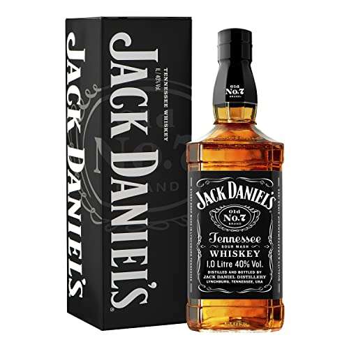Jack Daniel's Old No 7 Tennessee Whiskey Gift Tin, 1 Litre £27.99 @ Amazon