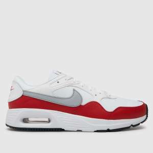 Nike Air Max SC Trainers In Red & White