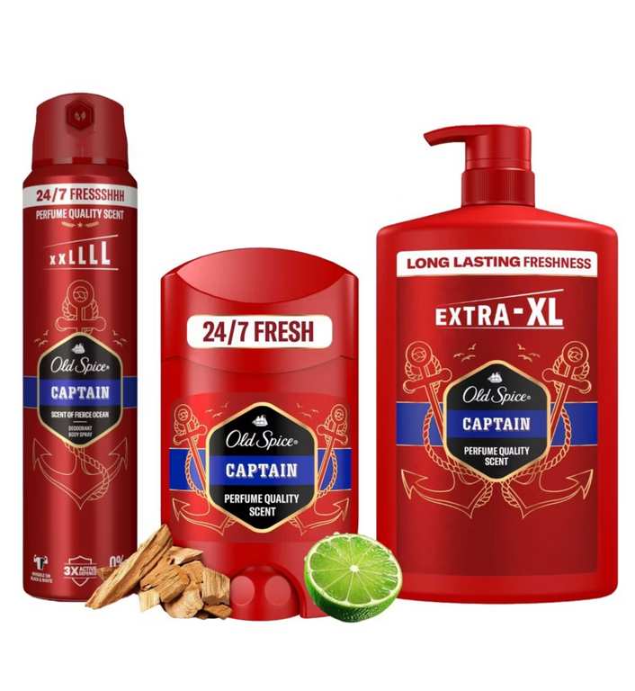 Old Spice Captain Collection Bundle + Click & Collect Over £15