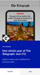 O2 Priority only: 1 year of Telegraph online