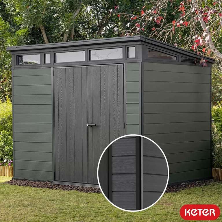 Keter Cortina 9ft 2" x 7ft Storage Shed
