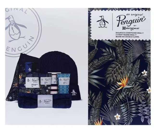 Original Penguin Ultimate Toiletries Sock & Beanie Set Now £17.50 with Free Click and Collect From Boots