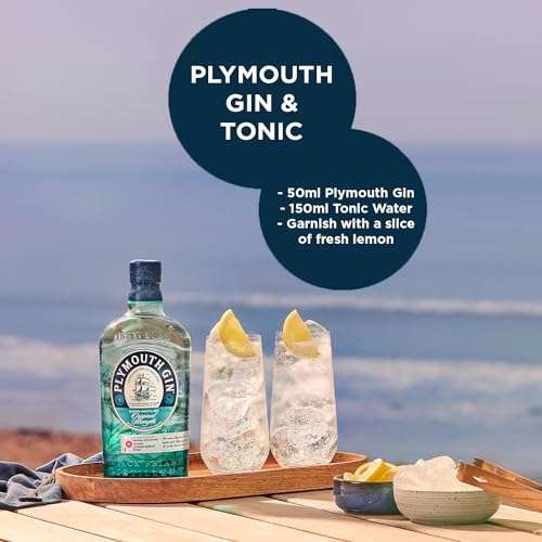 Plymouth Original Botanical Dry Gin | Ocean Limited Edition Bottle | 41.2% ABV | 70cl | Smooth Dry Gin