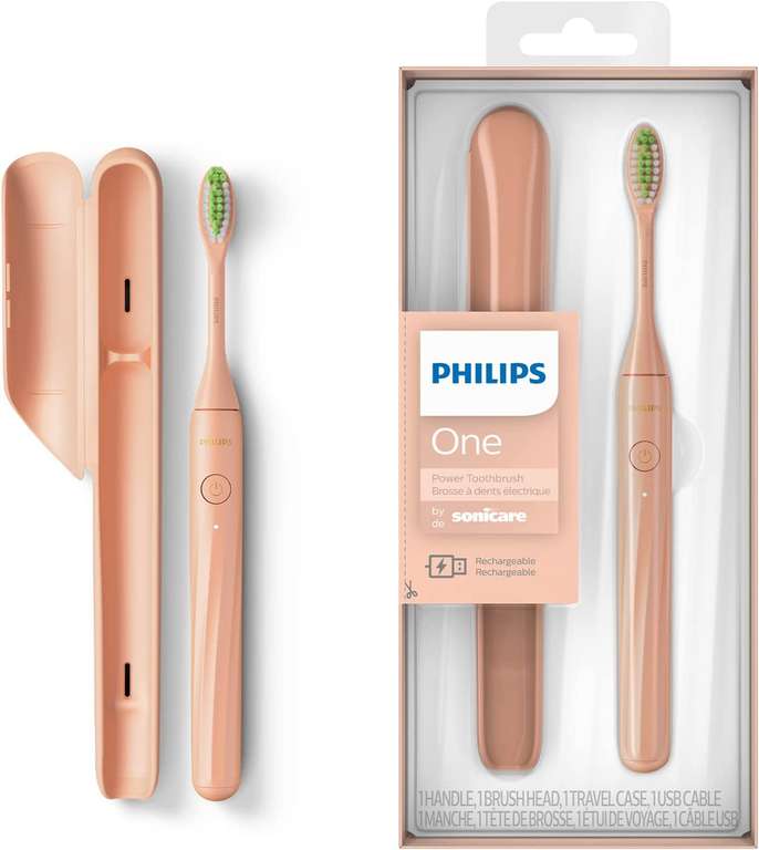 Philips One Rechargeable Toothbrush - Electric Toothbrush in Shimmer (Model HY1200/05)