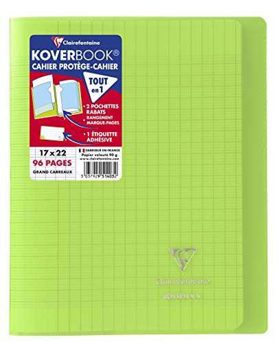 Clairefontaine 951460AMZC Set of 6 Stapled Notebooks - 17 x 22 cm - 96 Large Squared Pages £3.40 @ Amazon