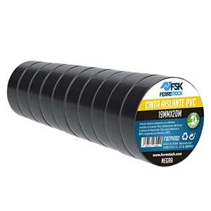 ferrestock fsktpv002 Insulation Tape Black 19 mm x 20 m, (10 unit) - £8.81 @ Amazon