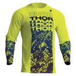 Thor Sector Atlas 2023 Youth Motocross Jersey - Acid Blue or Black Teal - Use Code