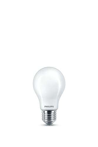 PHILIPS LED Premium Frosted A60 Light Bulb [E27 Edison Screw] 4.5W - 40W Equivalent, Warm White (2700K), Non Dimmable (Pack of 2)