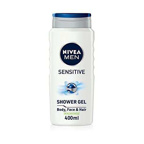 NIVEA MEN Sensitive Shower Gel 400ml - Pack of 6