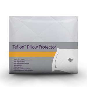 Buy One, Get One Free Teflon Easy Care Machine Washable Pillow Protector , 1 Pack @ Sleepseeker
