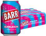 BARR since 1875, Blue Bubblegum flavoured 24 pack Fizzy Drink Cans, No Sugar, 24 x 330ml - £6.30 S&S