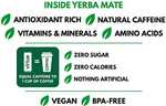 Virtue Yerba Mate, Natural Energy Drink, Sugar Free, Zero Cal, Vegan, Keto Friendly, Gluten Free - 12 x 250ml (Peach & Raspberry) £5.18 S&S