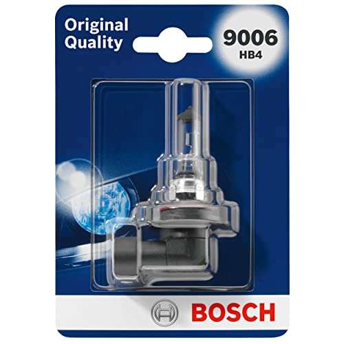 Bosch 9006 (HB4) Headlight Bulb 12 V 51 W P22d - £2.09 @ Amazon