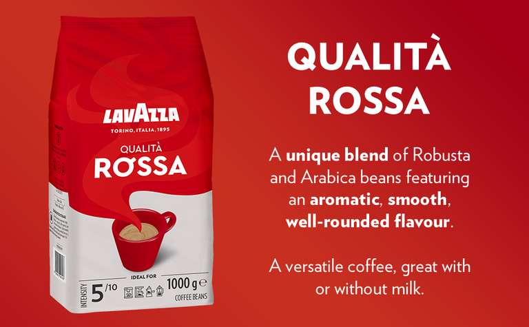 Lavazza Coffee Beans 1kg - £11.19 / £10.07 Subscribe & Save @ Amazon