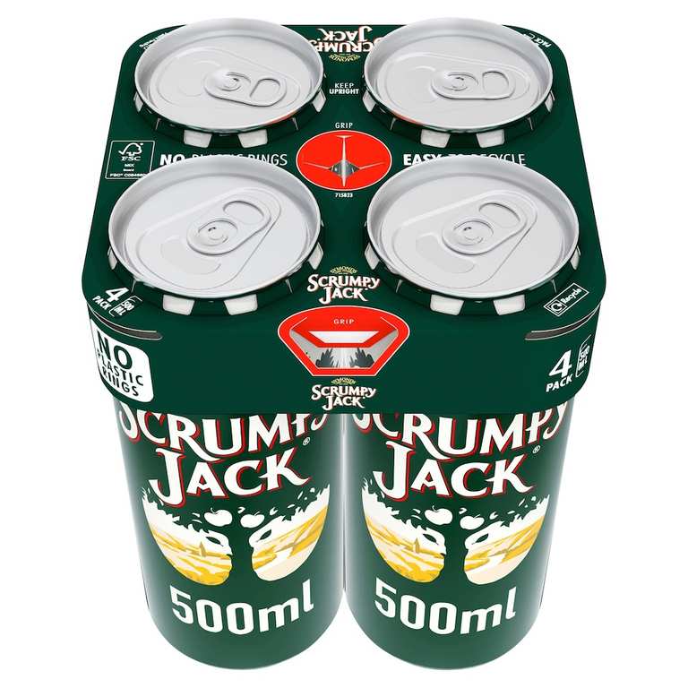 Scrumpy Jack Premium British Cider Can 4x500ml - Clubcard Price