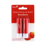 Pack of 2 strawberry, blueberry or coconut Flavoured lip Balms - buy 4 & save 5%. (85p - 90p w/subscribe and save)