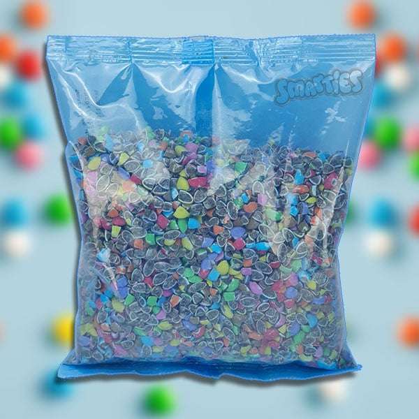 Nestle Smarties Bits Crushed Chocolate Pieces 500g Pack (BBE 04/23) 1p (Minimum Orders £20) @ Discount Dragon