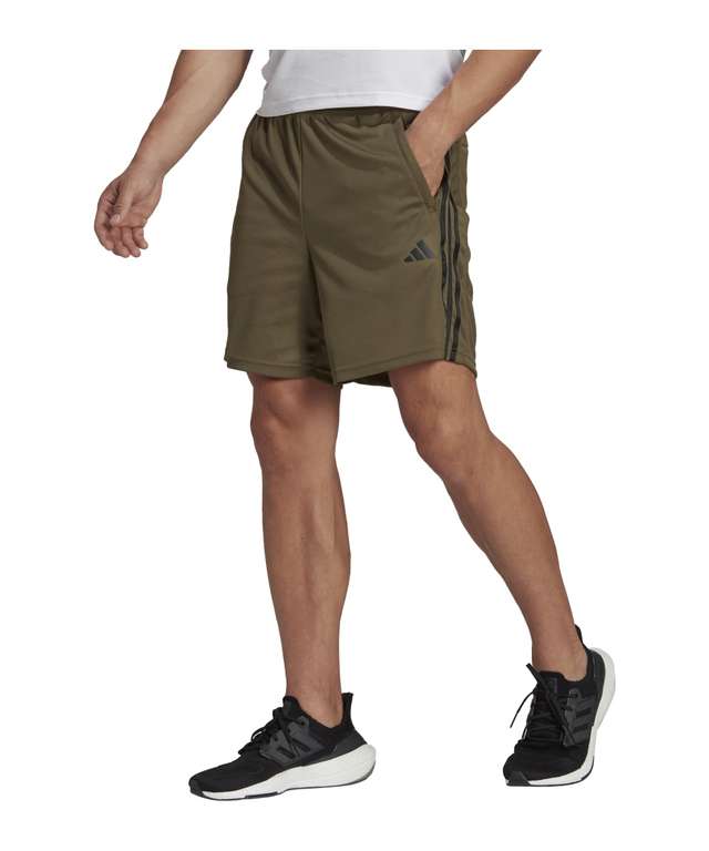 adidas Men's Train Essentials Piqué 3-Stripes Training Shorts PIQ Shorts (S) (M) sizing very generous