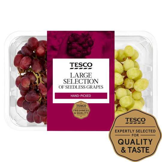 Tesco Large Selection Grapes 800G Pack