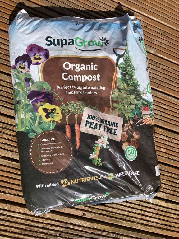 Organic Peat Free Compost. 200L for £10 at The Range, Norwich